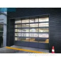 Automatische Garagentüren mit gefrostetem Glas Aluminium -Garagentüren